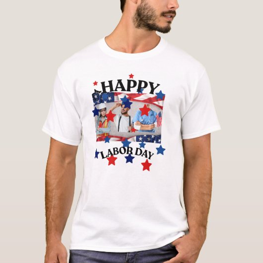 ハッピーラボラーデーのTシャツデザイン Tシャツ (正面)