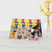 ハッピーラボ誕生日 カード (黄色い花)