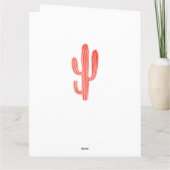 ハッピーラマとサボテン サンキューカード (裏面)