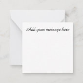 ハッピーラマダンカレムブラック ノートカード (裏面)