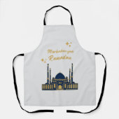 ハッピーラマダンカレム – イードムバラク引用文 エプロン (正面)
