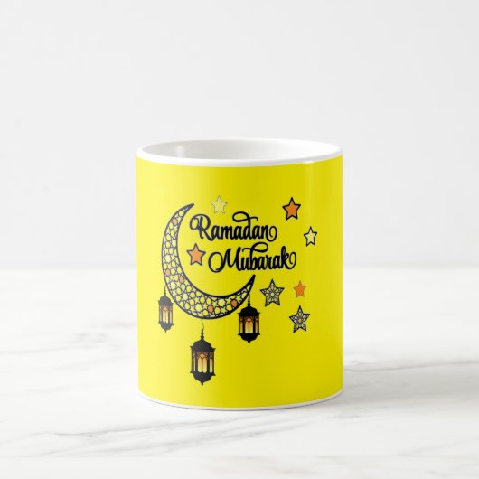 ハッピーラマダンムバラクカレムクレセントランタン コーヒーマグカップ (中央)
