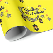 ハッピーラマダンムバラクカレムクレセントランタン ラッピングペーパー (ロールコーナー)