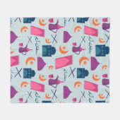 ハッピーラマダン フリースブランケット (正面(横))