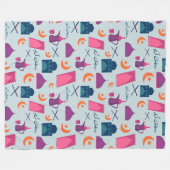 ハッピーラマダン フリースブランケット (正面(横))