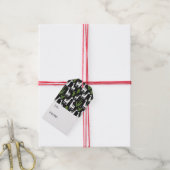 ハッピーラマ模様 ギフトタグ (より糸付き)