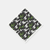 ハッピーラマ模様 スタンダードカクテルナプキン (角)