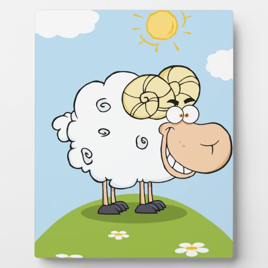 ハッピーラムカートゥーンマスコット フォトプラーク (正面)