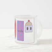 ハッピーランチマグ フロストグラスマグカップ (正面右)