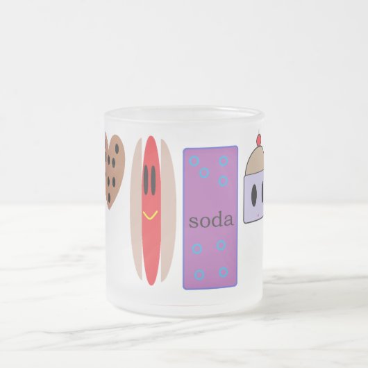 ハッピーランチマグ フロストグラスマグカップ (中央)