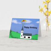 ハッピーランディングパラシューティングスカイダイバー カード (黄色い花)