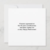 ハッピーリタイアアートプリントカード (裏面)