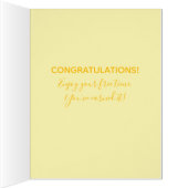 ハッピーリタイアイエローデイジーパタパーソナライズされたーン (内側(右))