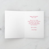 ハッピーリタイアウェイズピンクエレガントローズ カード (内部)