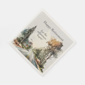 ハッピーリタイアウォーターカラーロード スタンダードランチョンナプキン (角)