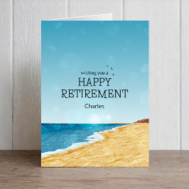ハッピーリタイアカードとビーチ
