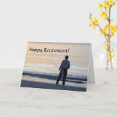 ハッピーリタイアカード魚釣り カード (黄色い花)