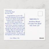 ハッピーリタイアグランドパゴルフをテーマにした ポストカード (裏面)