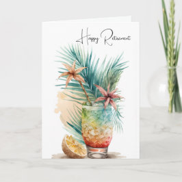 ハッピーリタイアトロピカルドリンク カード