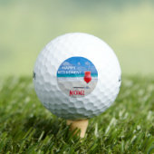 ハッピーリタイアトロピカルビーチ名前をカスタムする ゴルフボール (インサイチュ 木)