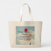 ハッピーリタイアバルーン大トートバッグ ラージトートバッグ (裏面)