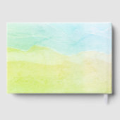 ハッピーリタイアパステルグリーンウォーターカスタムカラー ゲストブック (裏面)