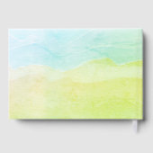 ハッピーリタイアパステルグリーンウォーターカスタムカラー ゲストブック (裏面)