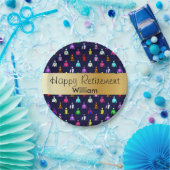 ハッピーリタイアホースレーシングジョッキーシルク ペーパープレート (パーティー)