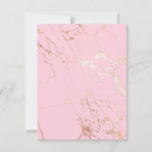 ハッピーリタイアメントおめでとう大理石赤面ピンク ノートカード (裏面)