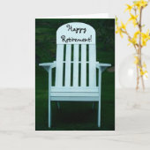 ハッピーリタイアメントチェアカード カード (黄色い花)