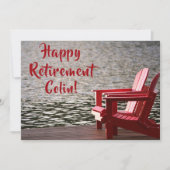 ハッピーリタイアメントパーティーお祝い 招待状 (正面)