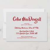 ハッピーリタイアメントパーティーお祝い 招待状 (裏面)