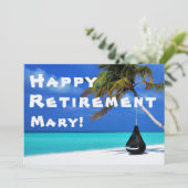 ハッピーリタイアメントパーティーサニービーチ招待状 招待状 (スタンド正面)