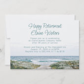 ハッピーリタイアメントパーティーボードウォーク海 招待状 (正面)