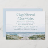 ハッピーリタイアメントパーティーボードウォーク海 招待状 (正面/裏面)
