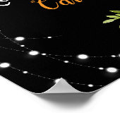 ハッピーリタイアメントフローラひまわりブラック ポスター (角)