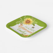 ハッピーリタイアメントフローラひまわり ペーパープレート (傾斜あり)