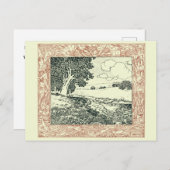 ハッピーリタイアメントヴィンテージアウトドア魚釣りテンプレート 案内ポストカード (正面/裏面)