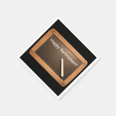 ハッピーリタイアメントヴィンテージスクール石板ペーパーナプキン スタンダードカクテルナプキン (角)