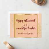 ハッピーリタイアメント先生 ノートカード (正面/裏面インサイチュ)