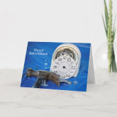 ハッピーリタイアメント壊れた目覚まし時計 カード (正面)