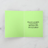 ハッピーリタイアメント，赤香秋，ハワイ，カード カード (内部)