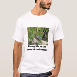 ハッピーリタイアユーモアのあるリラックスルガメ Tシャツ