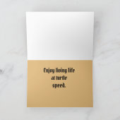 ハッピーリタイアユーモアのあるルタートルスピードフ楽しむァイ カード (内部)