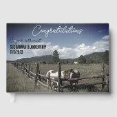 ハッピーリタイアルーラルシーンホースフォトカスタム ゲストブック (正面)