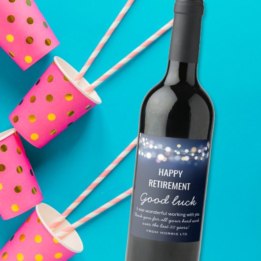 ハッピーリタイアワインラベル ワインラベル