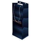 ハッピーリタイアワイン抱き枕 ワインギフトバッグ (裏面アングル)