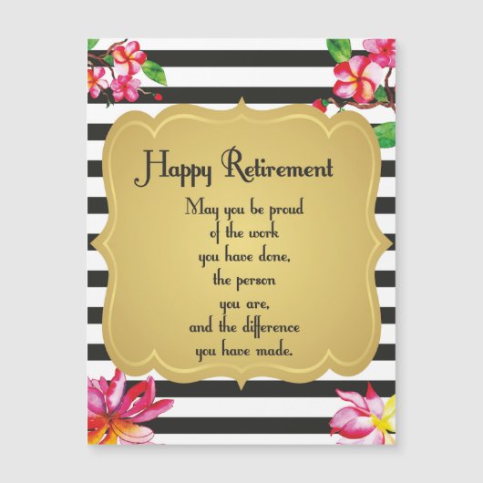 ハッピーリタイア引用文お別れプレゼント (正面)