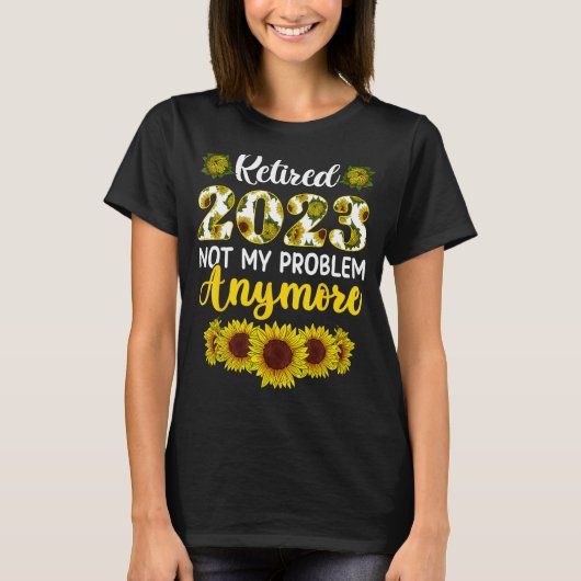 ハッピーリタイア絞り染めひまわりシャツ,女性20 Tシャツ (正面)