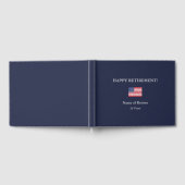 ハッピーリタイア統一された州フラッグゲストブック ゲストブック (全面)